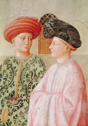 (détail) des figures derrière Saint Pierre, de la Résurrection de Tabitha, c.1427